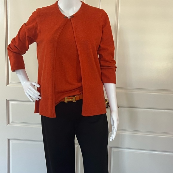 HERMES cashmere sweater twin -set